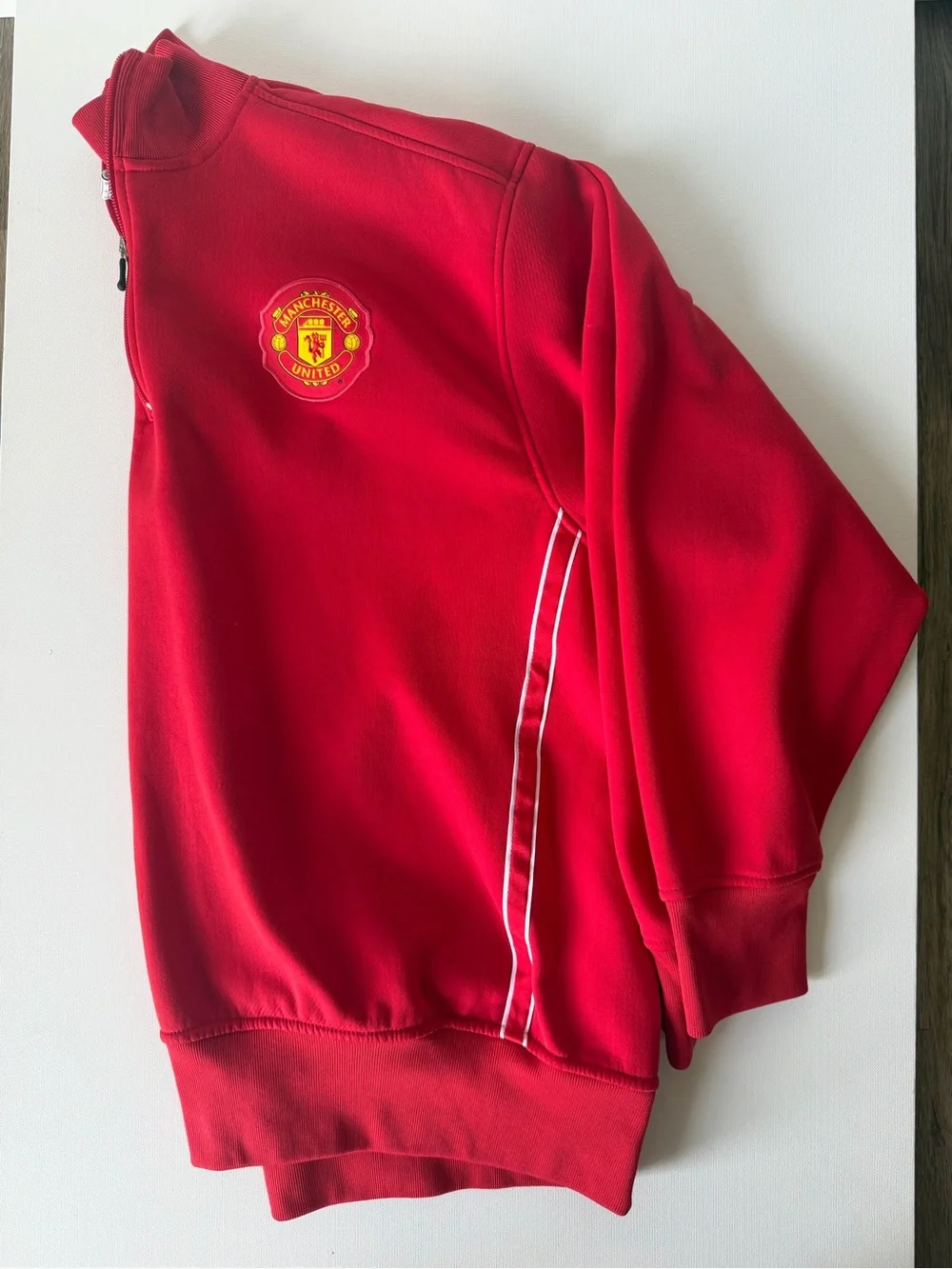 Y2K 2000’s Manchester United Nike Red Quarter-Zip Pullover